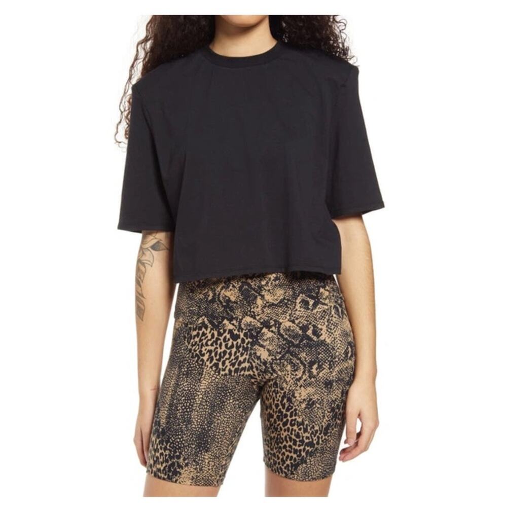 AFRM - NWT Weylin Shoulder Pad Crop Top